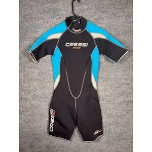 Cressi 2.5 mm Womens Shorty Wetsuit EUC MED M/3 Black Blue